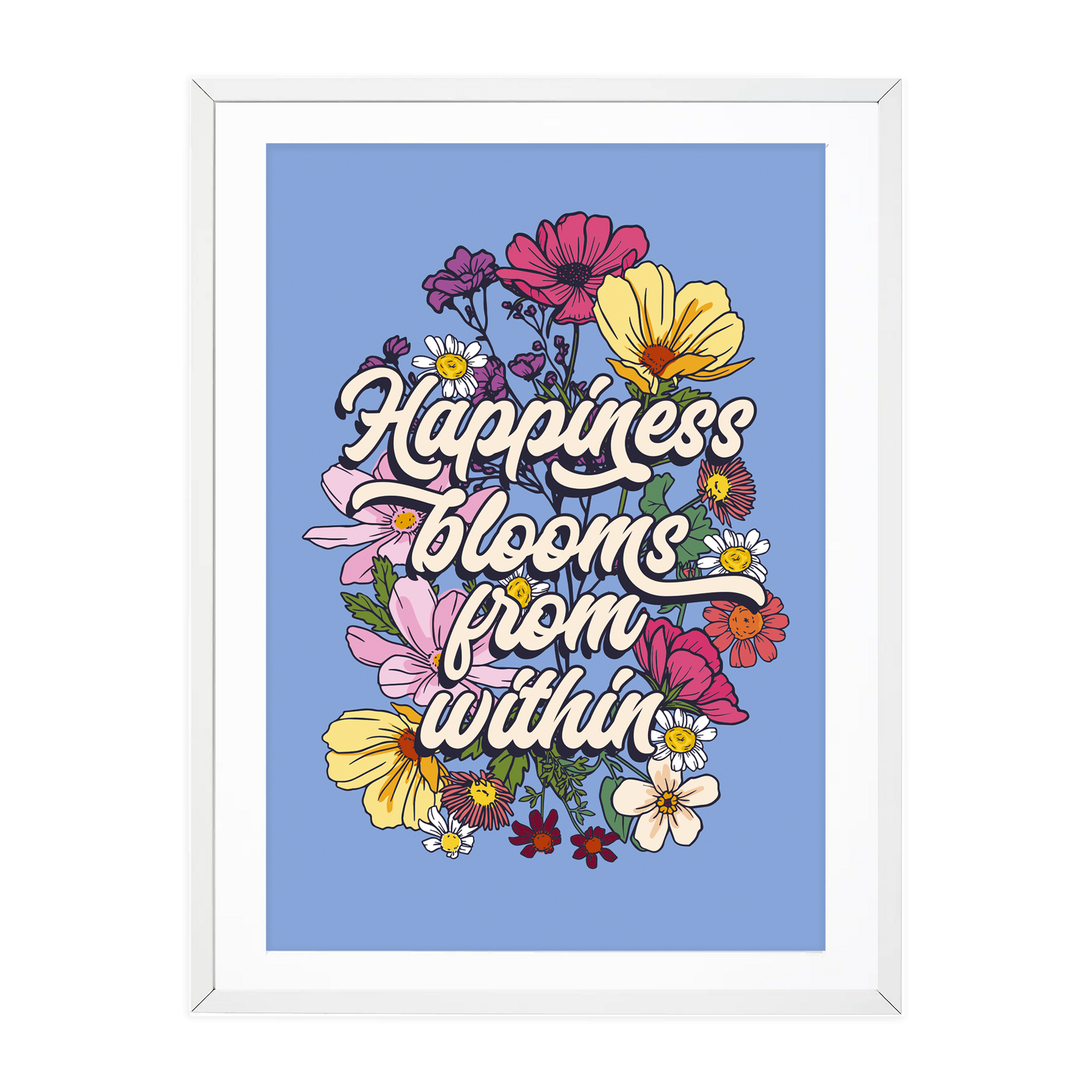 Happiness blooms from within pretty floral prints
