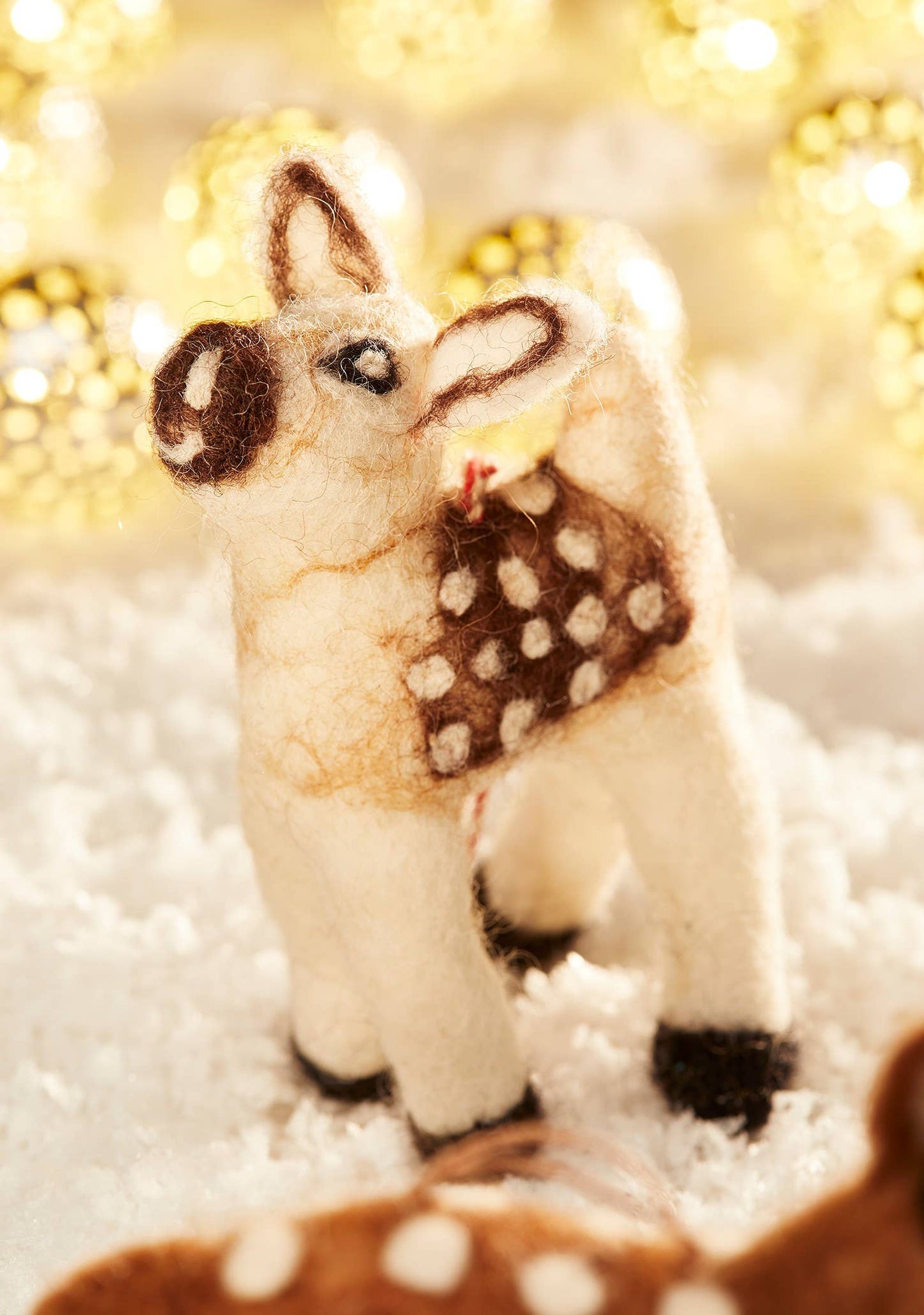 Christmas felt reindeer decoration.