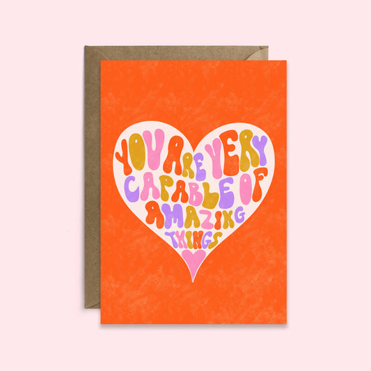 Very Capable Card | Good Luck Card | Encouragement Card
