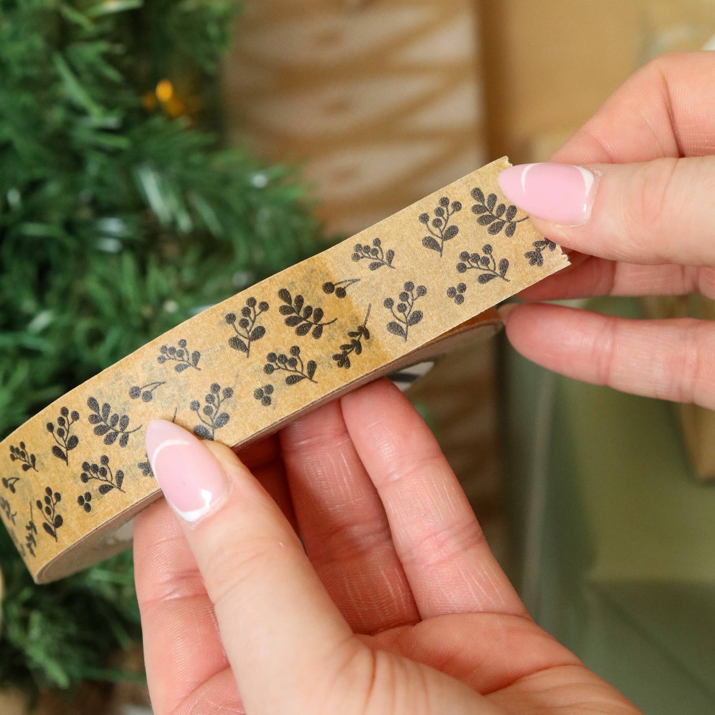 Paper Tape.  Eco Tape. Christmas eco tape.