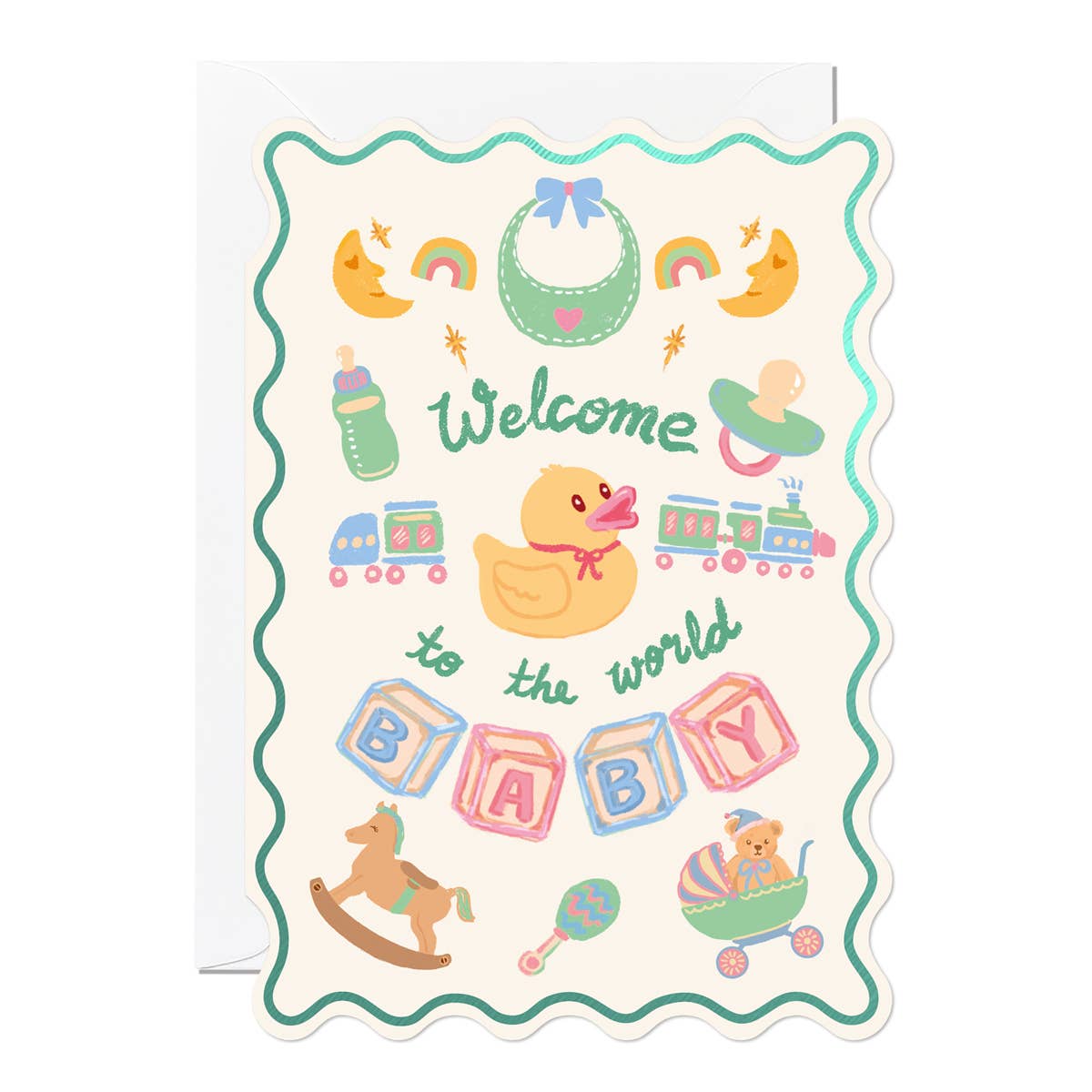 Welcome To The World Baby | Greeting Card | New Baby Card
