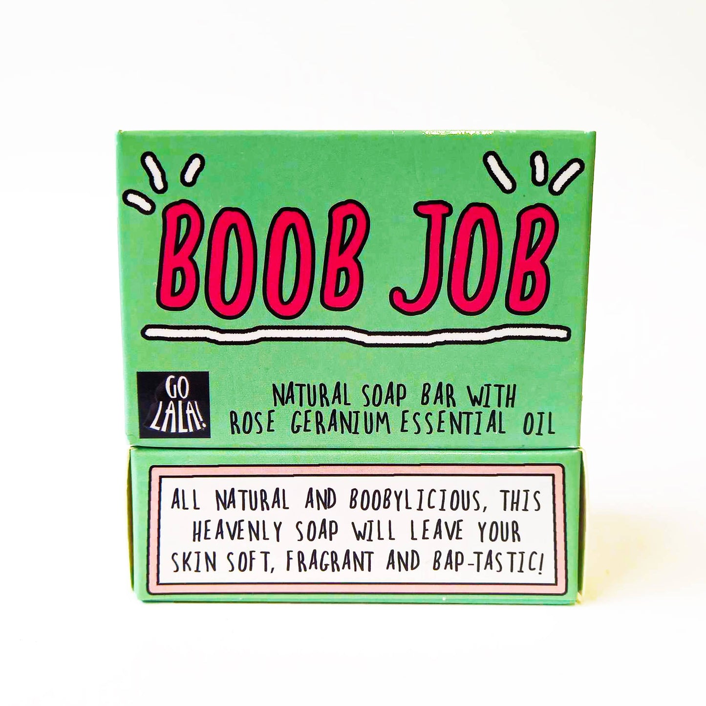 Boob Job Soap Rose Geranium Funny Gift