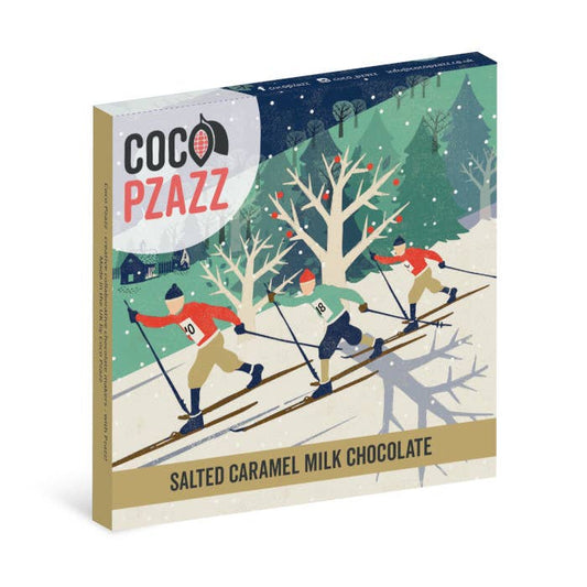 Rocket68 Christmas Salted Caramel Milk Chocolate Bar 80g