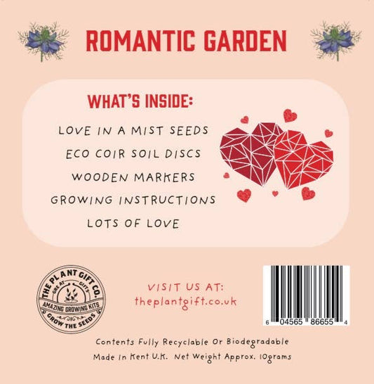 Romantic Garden. Eco Mini Plant Grow Kit