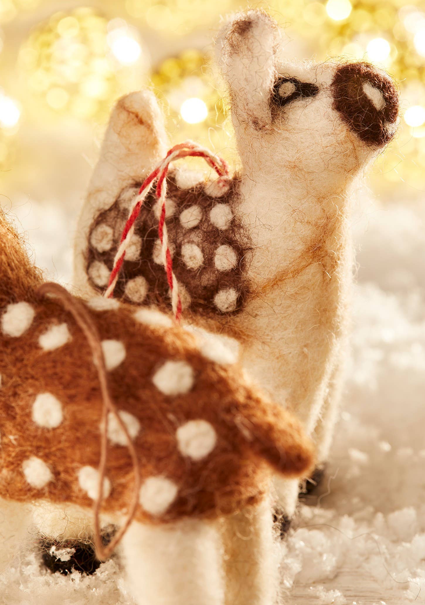 Christmas felt reindeer decoration.