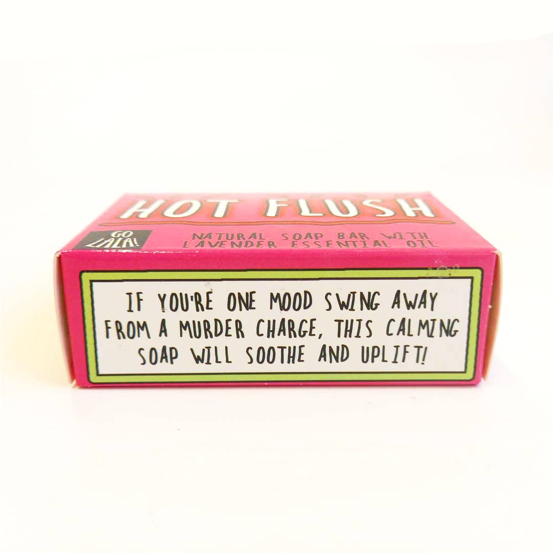 Hot Flush Soap Lavender Funny Gift