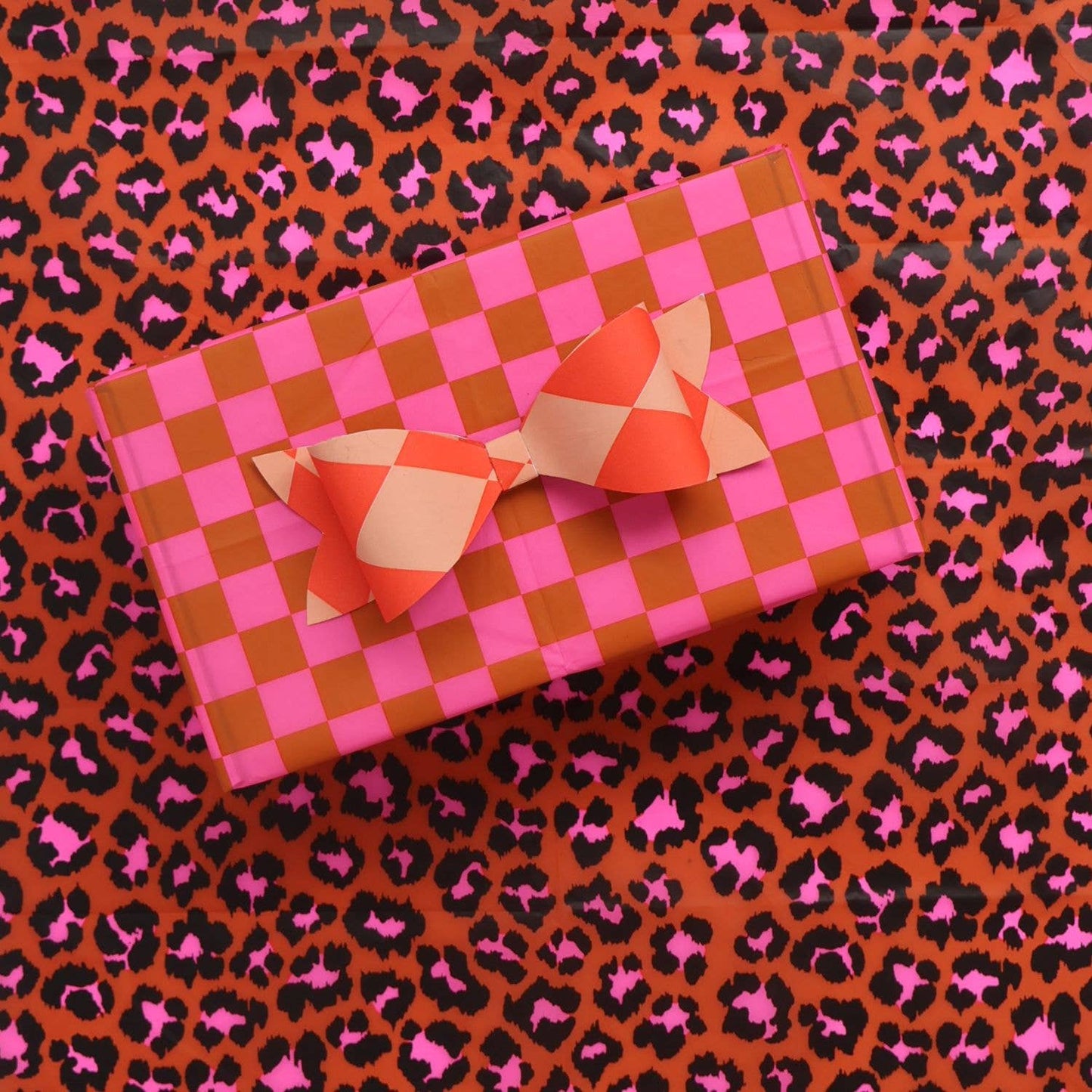 Tissue Paper  Leopard - Ginger & Pink