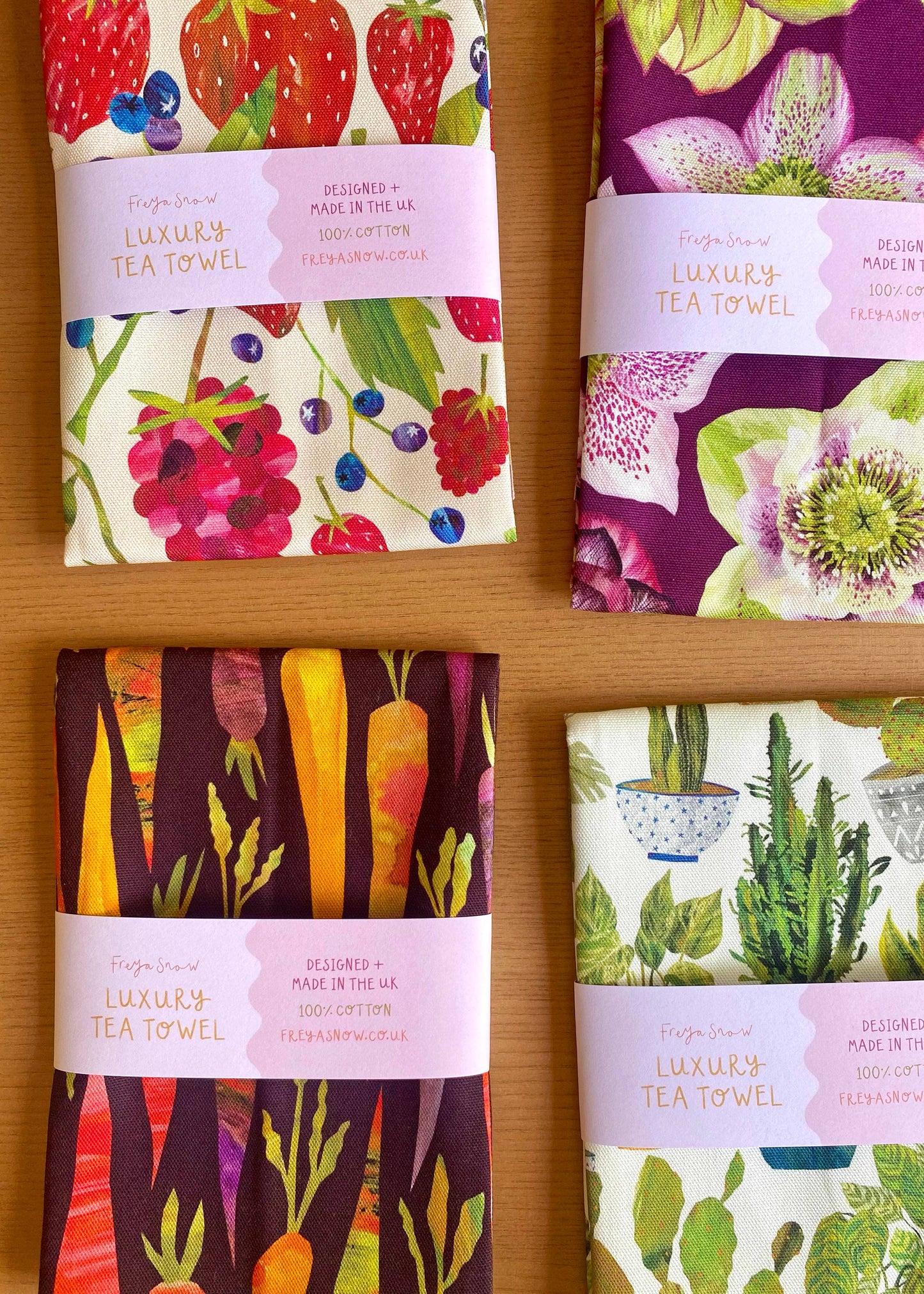 Houseplants Tea Towel / Cotton Dish Towel / Kitchen Towel