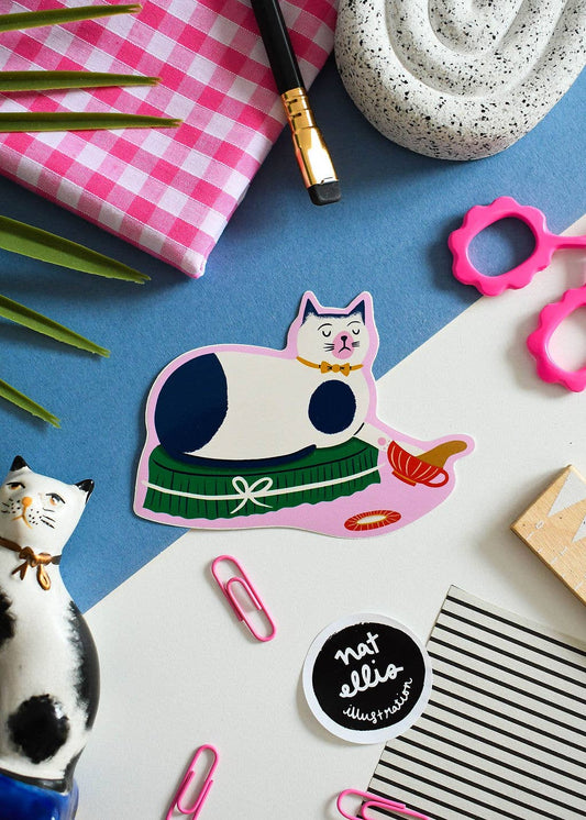 Fabulous Feline Cat Sticker 1 - Colourful Vinyl Sticker