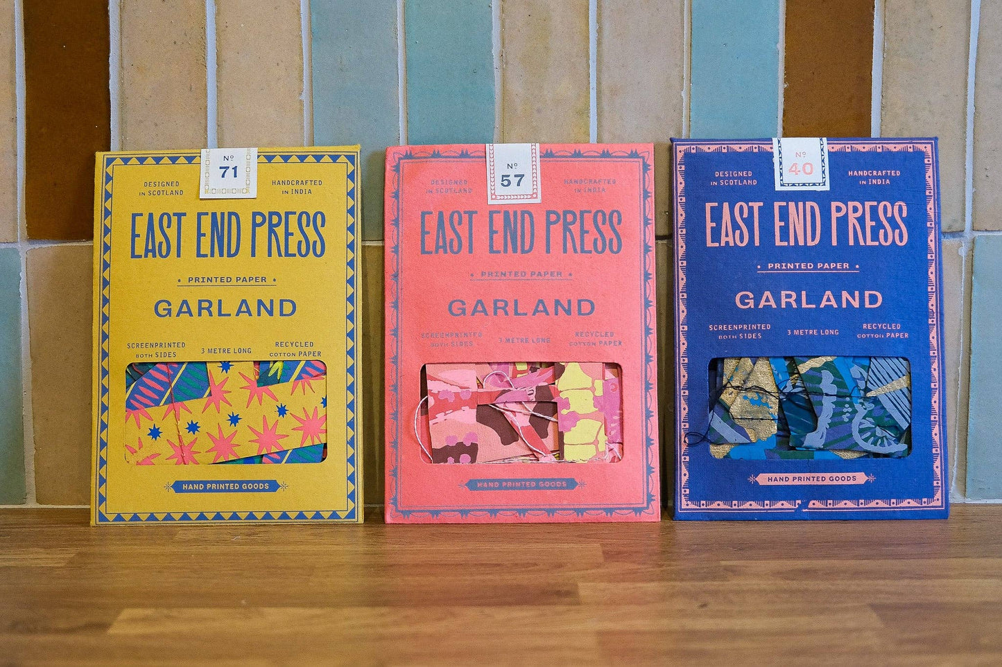 UK/EU: Bright Happy Birthday Sewn Garland