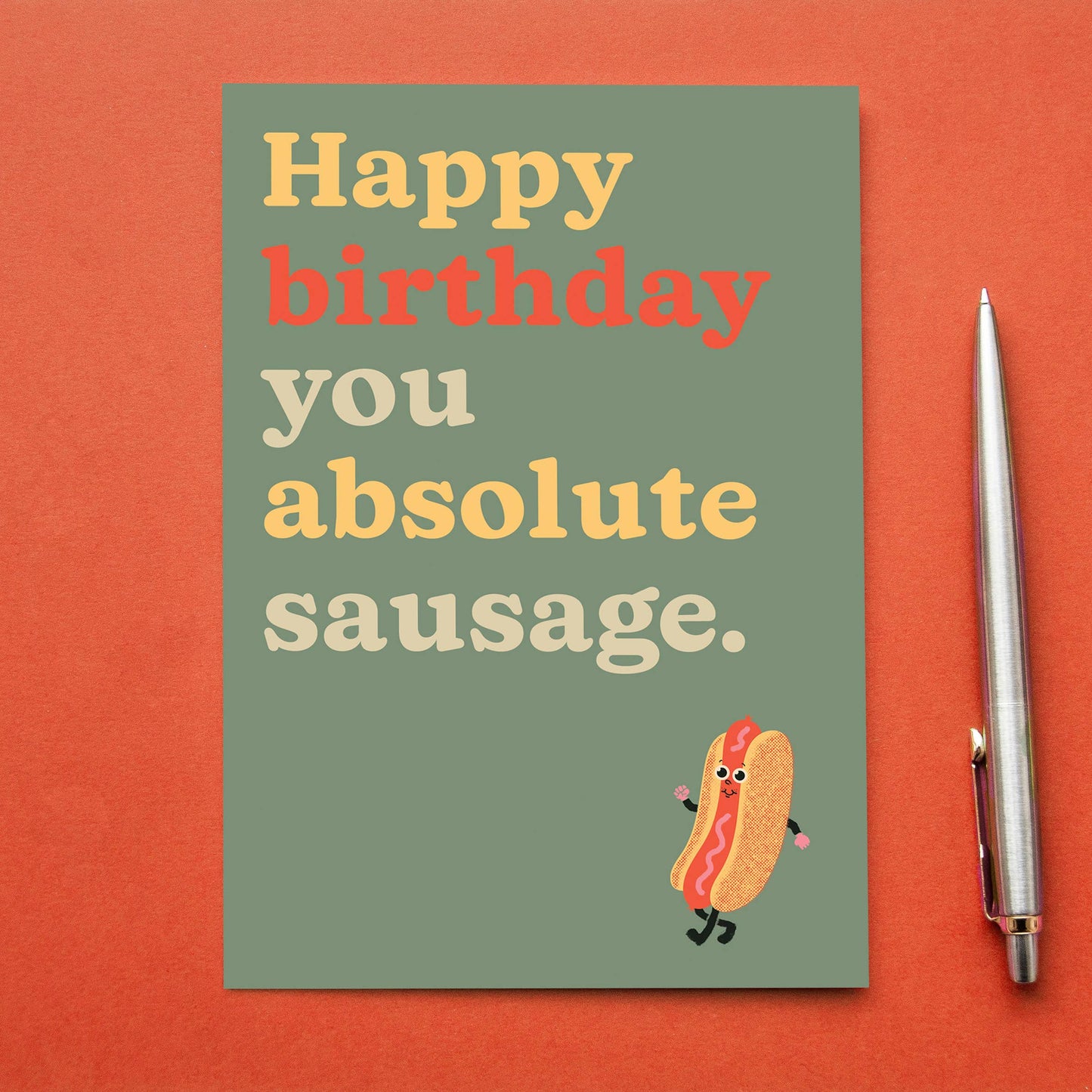 Birthday Sausage Birthday Card