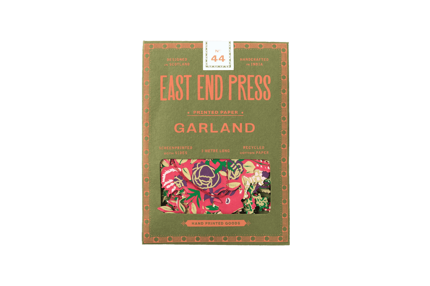 Book cover of 'Garland' by East End Press on a green background