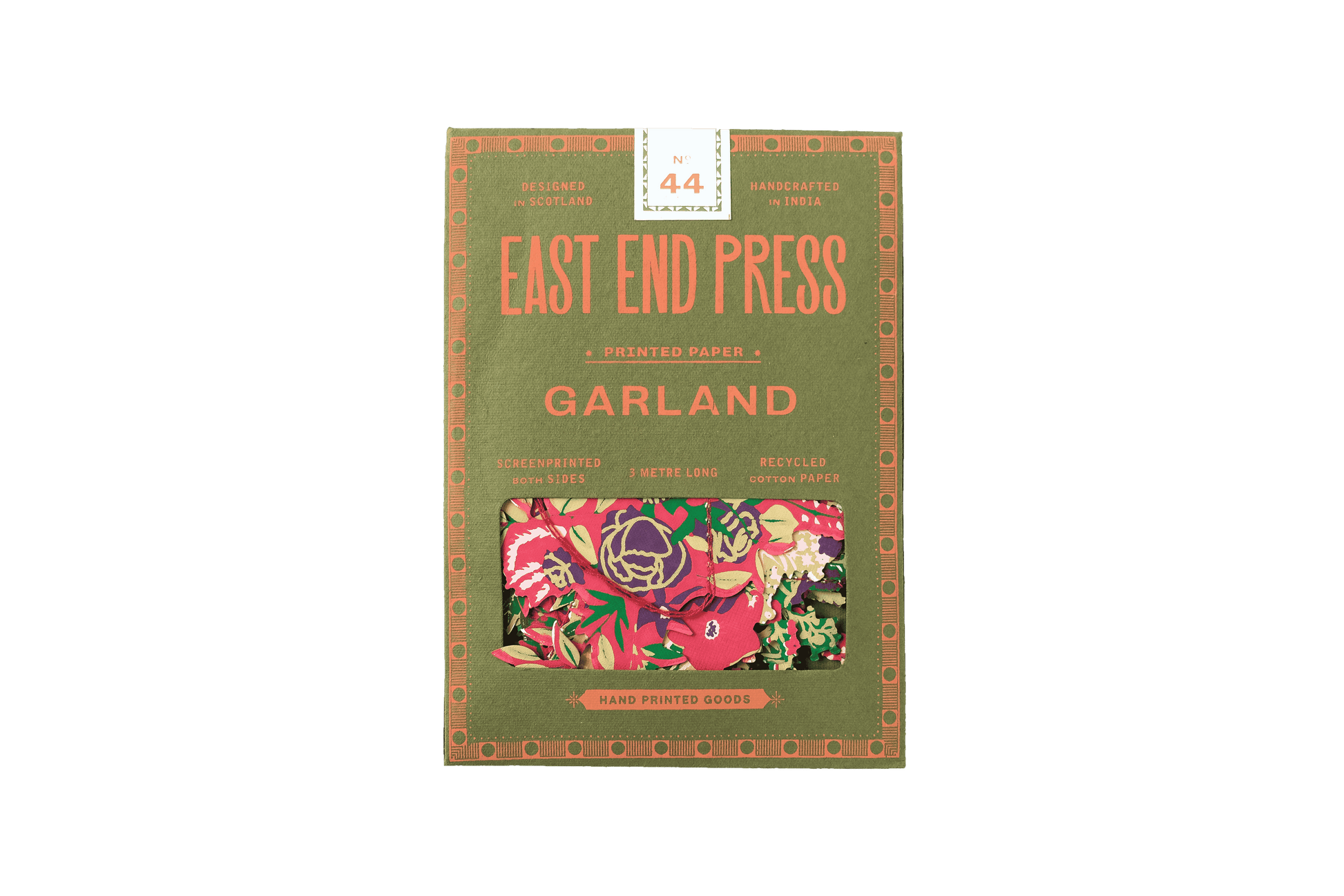 Book cover of 'Garland' by East End Press on a green background