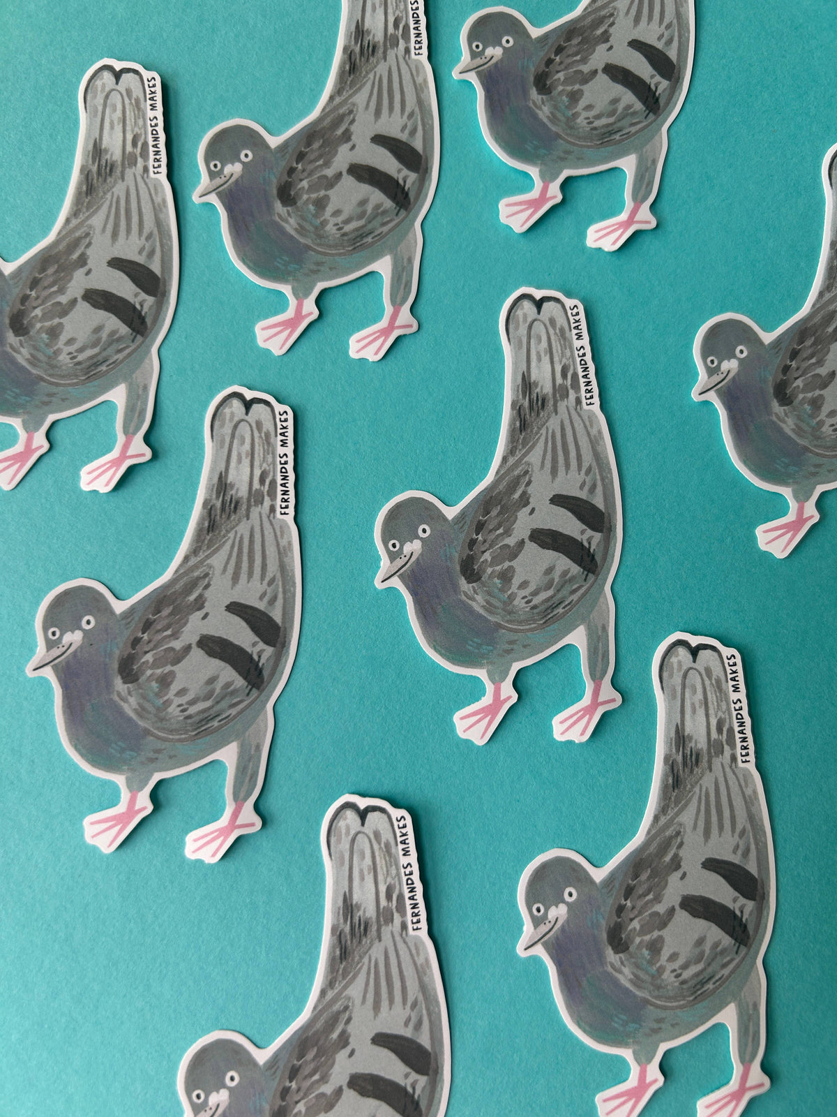 Clemence The Pigeon Vinyl Sticker