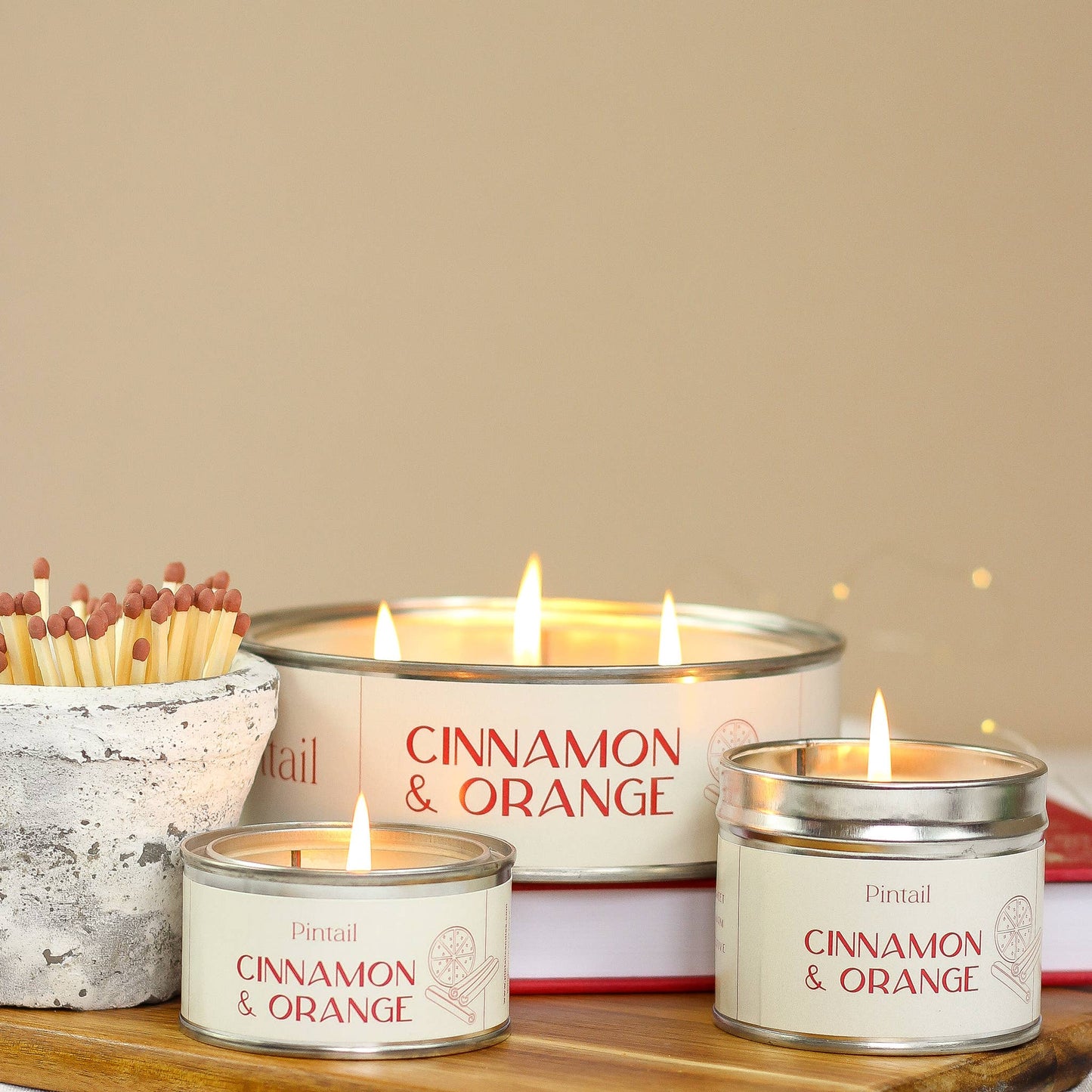 Cinnamon & Orange Paint Pot Candle I Christmas Candle