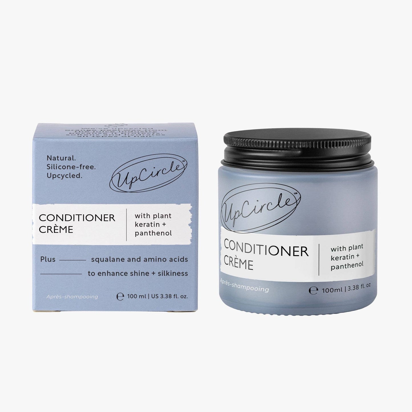 UpCircle Conditioner Crème jar and packaging on a white background