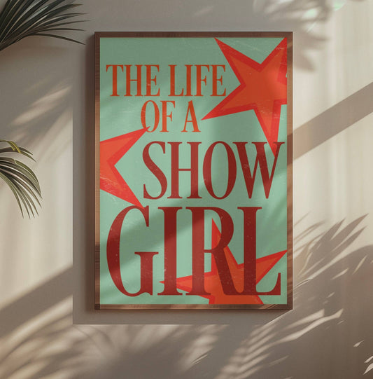 The Life of a Showgirl taylor swift inspired print