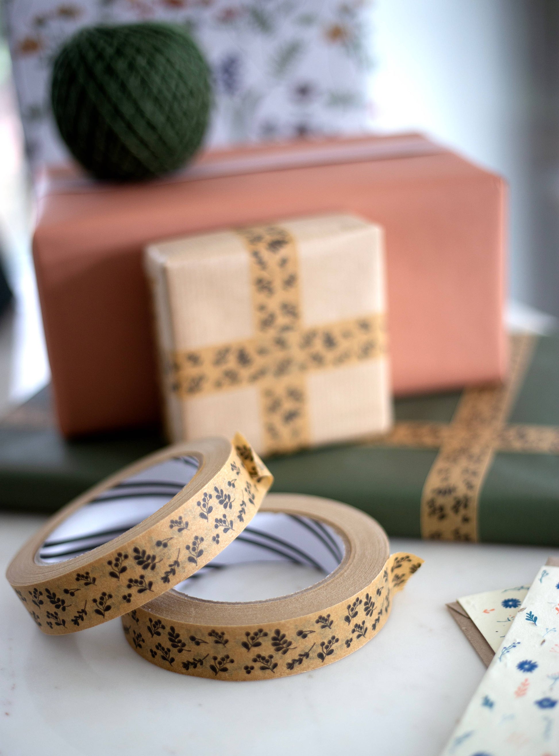 Paper Tape.  Eco Tape. Christmas eco tape.