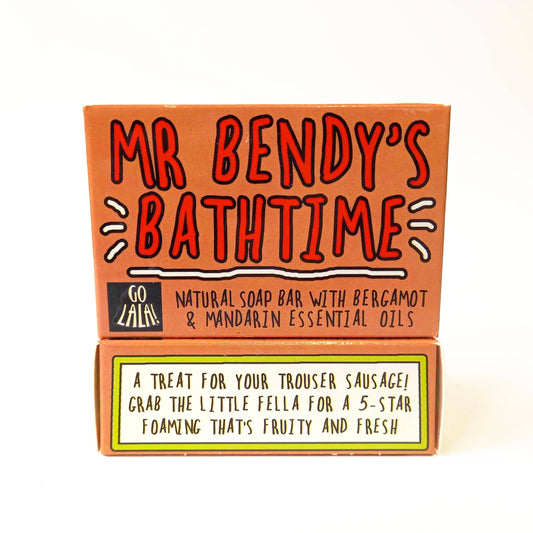 Mr Bendy's Bathtime Soap Mandarin & Bergamot Funny Gift