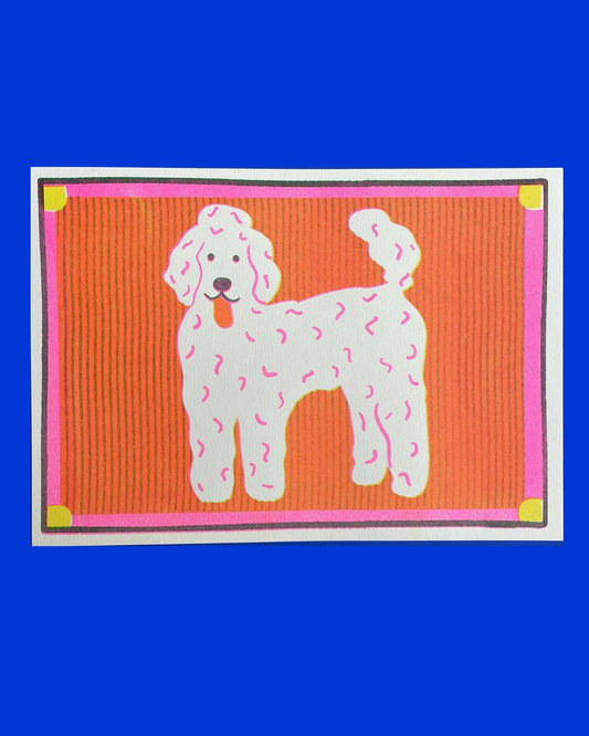 Poodle mini Print