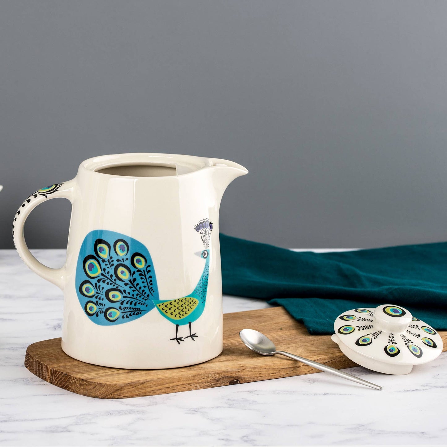 Handmade Ceramic Peacock Teapot