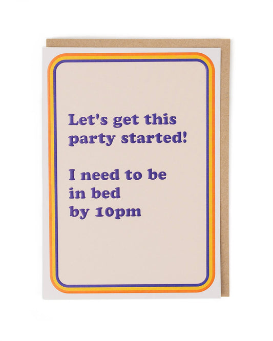 Party Started Birthday Card