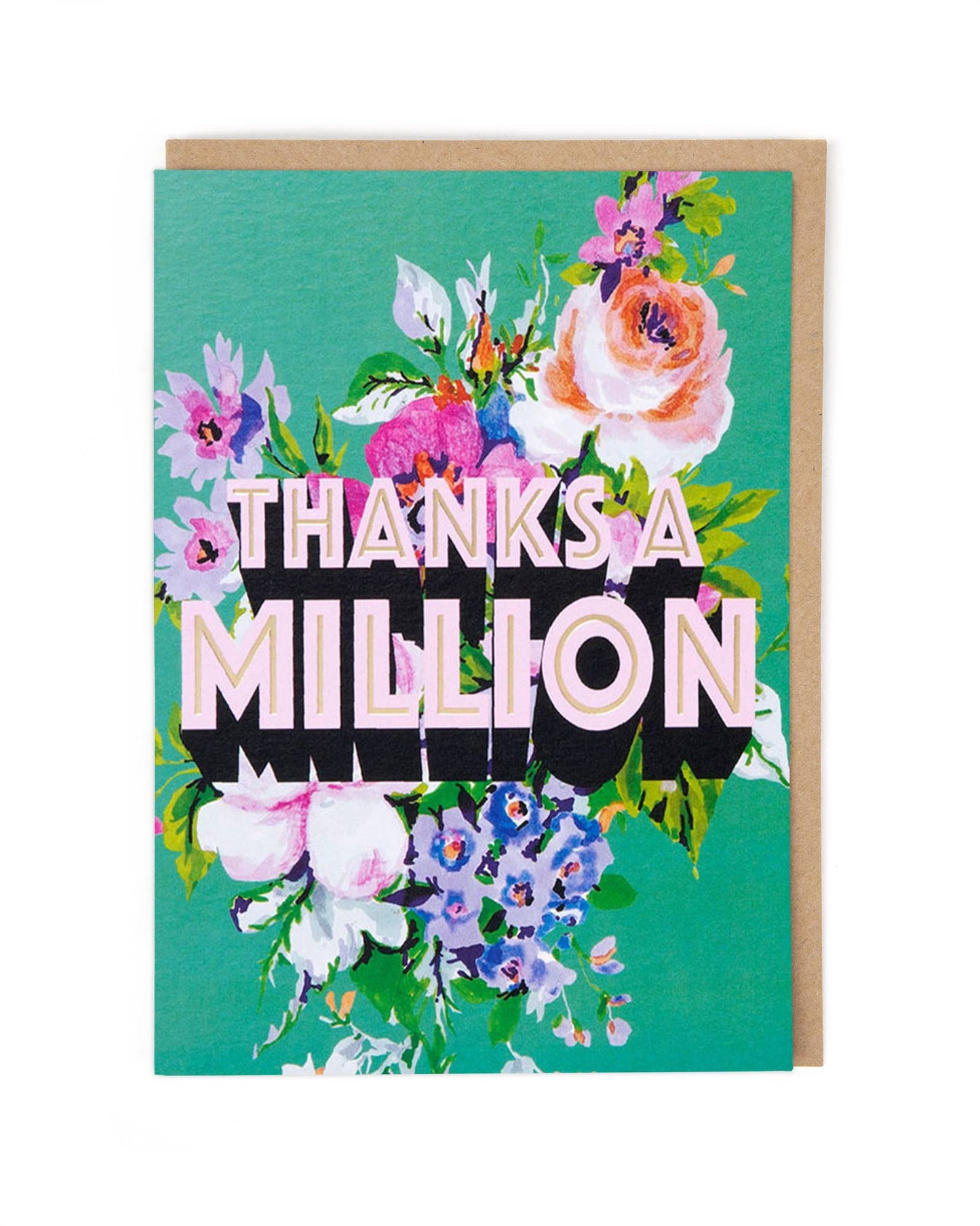 Thanks A Million Greeting Card
