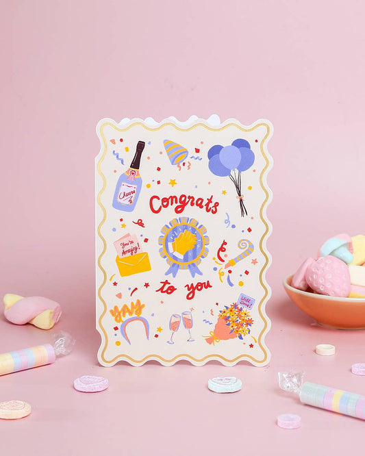 Congrats To You | Greeting Card | Congratulations Card