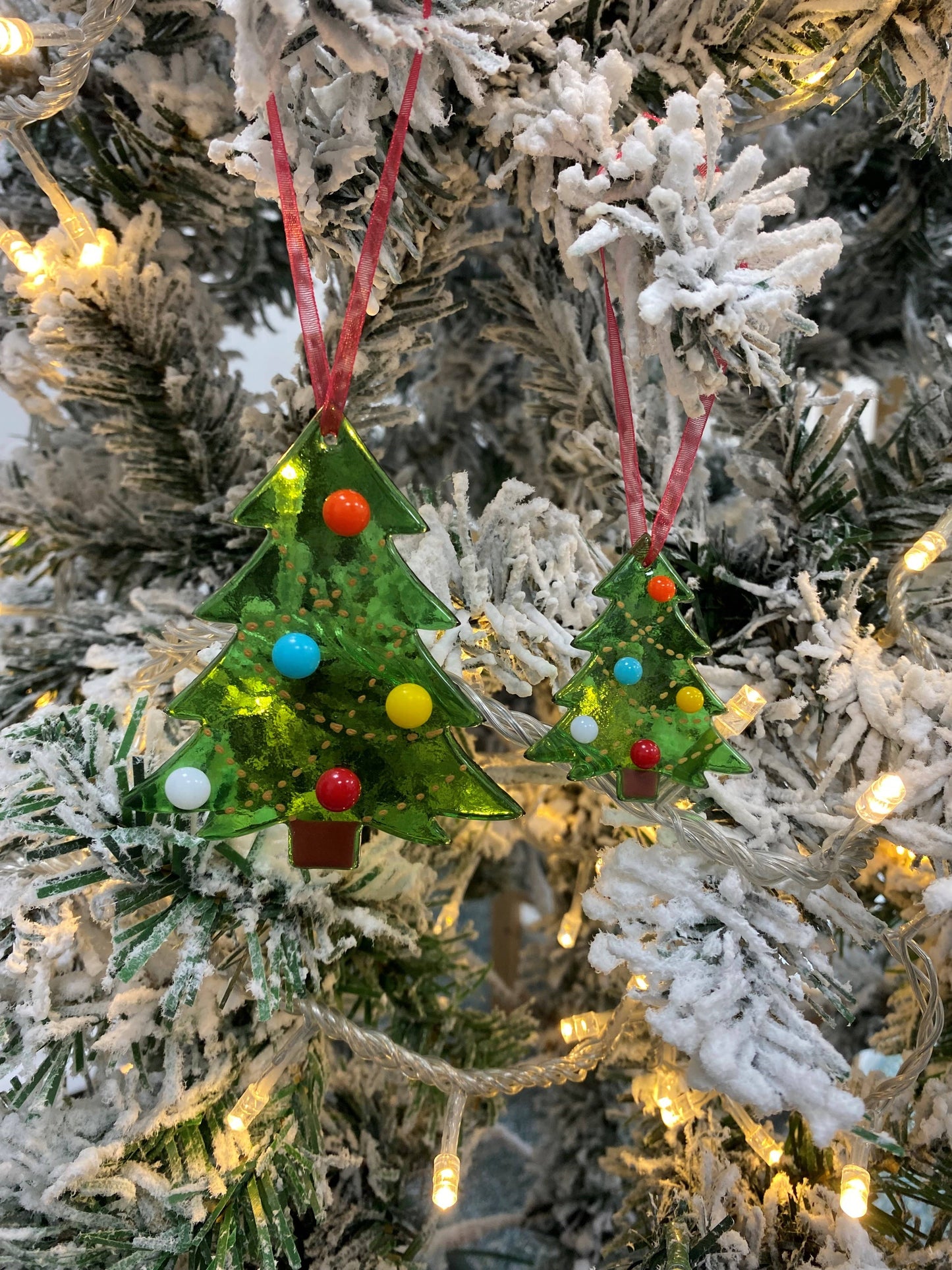 Fused glass Christmas Tree.