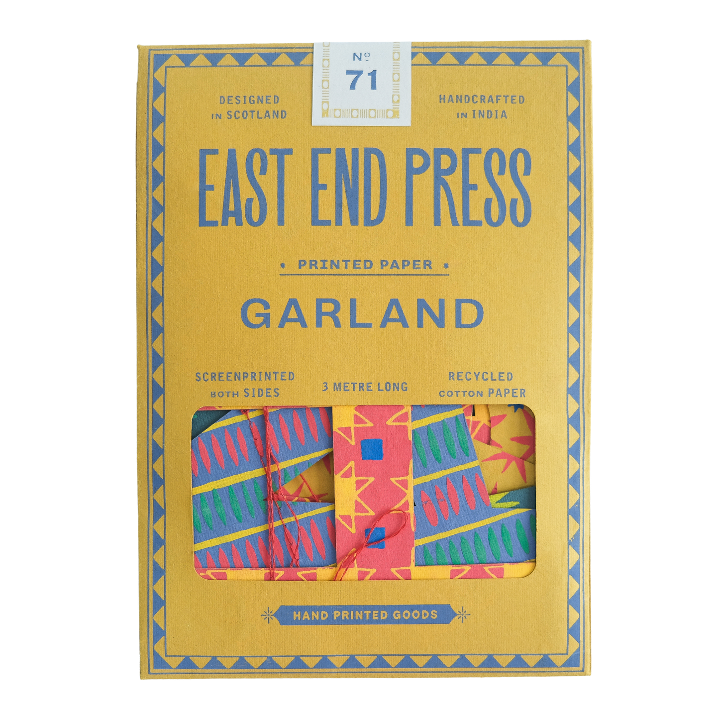 UK/EU: Bright Happy Birthday Sewn Garland