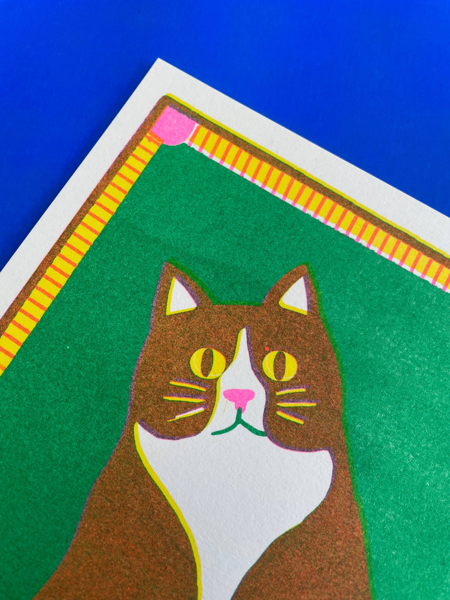 Black Cat Mini Riso Print