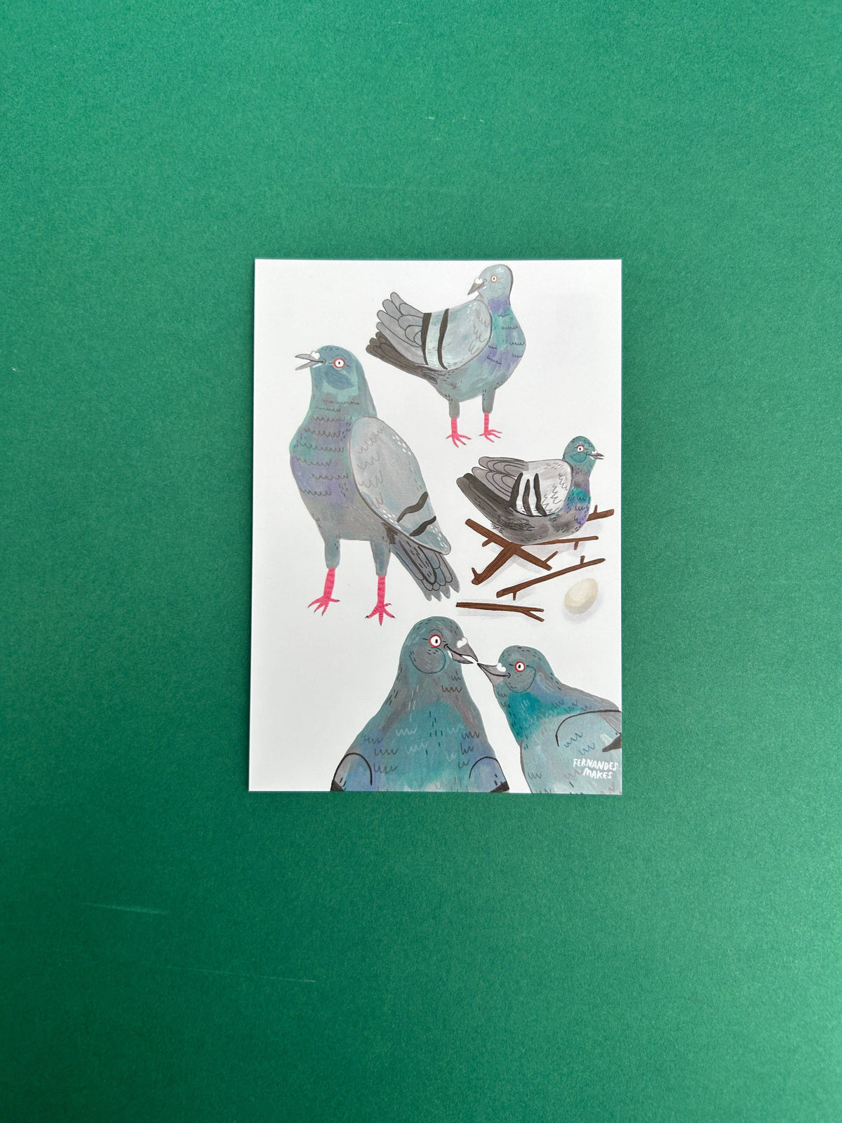 Pigeon Pals Postcard