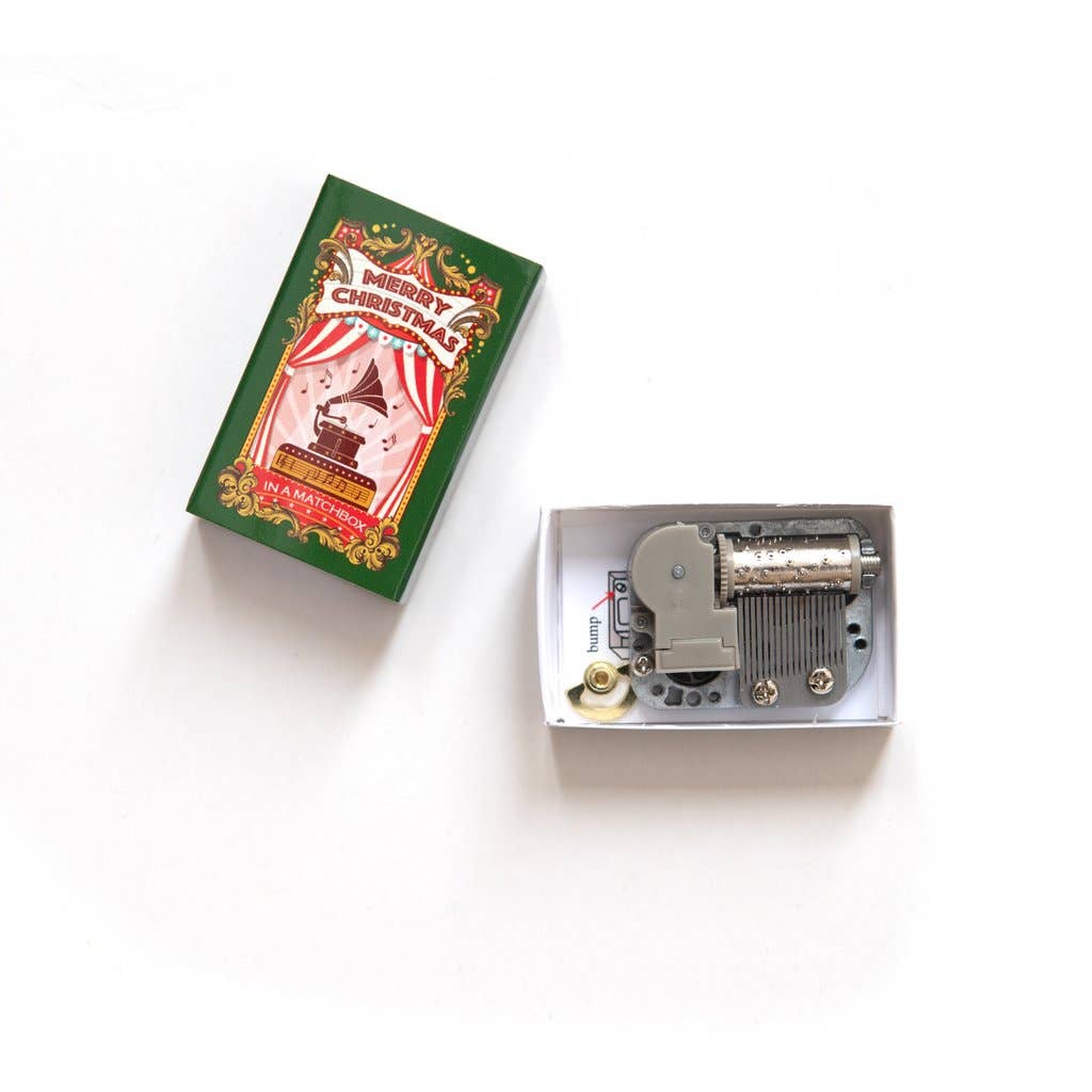 We Wish You A Merry Christmas Music Box In A Matchbox