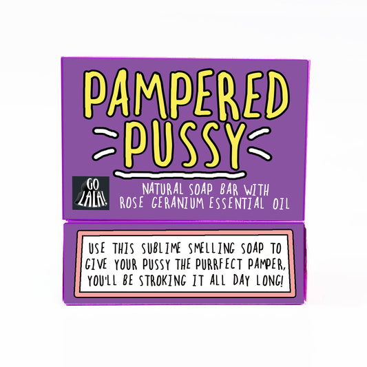 Pampered Pussy Soap Rose Geranium Funny Gift