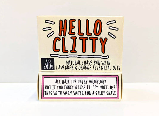 Hello Clitty Shave Bar Orange & Lavender Funny Gift