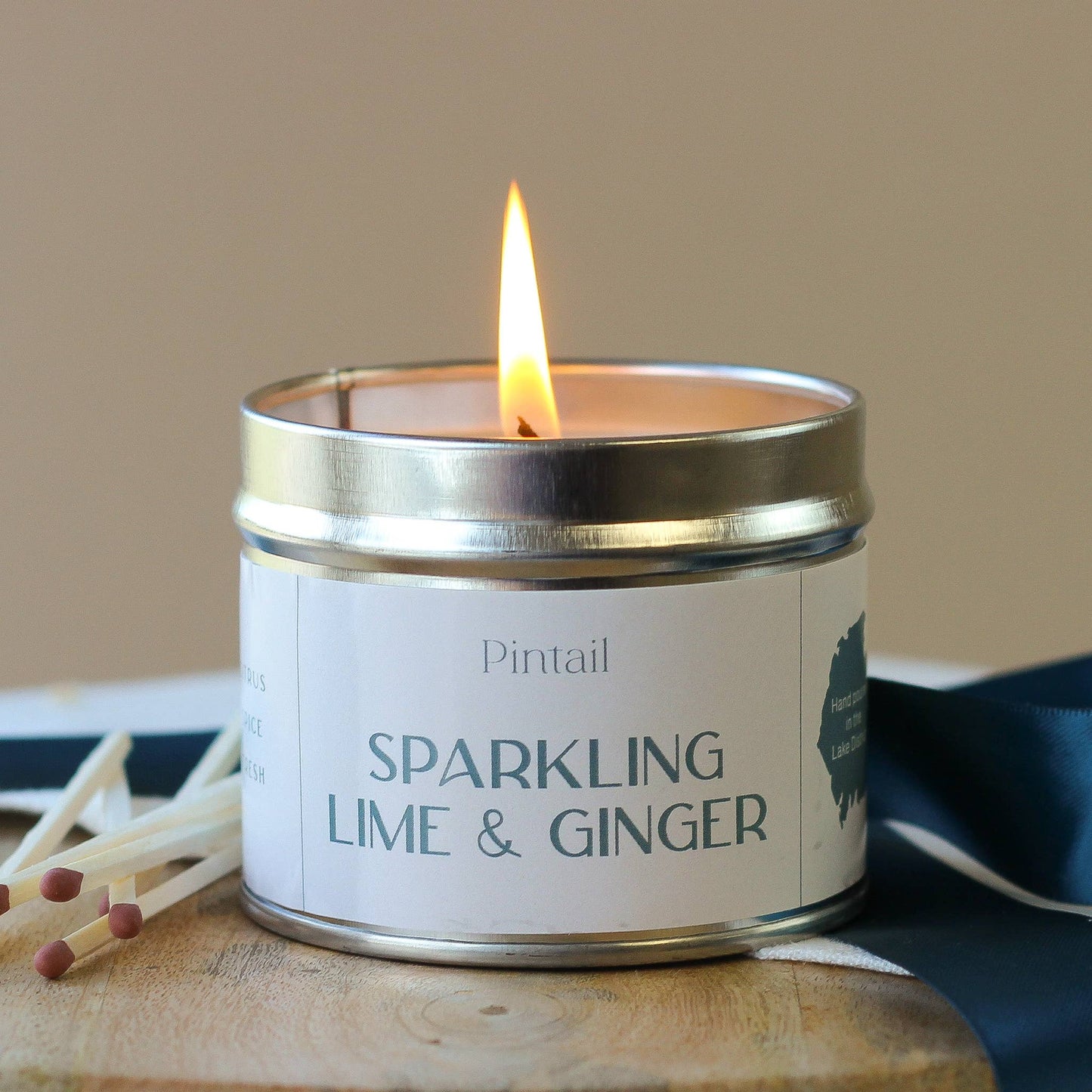 Sparkling Lime and Ginger Classic Tin Candles | Candles