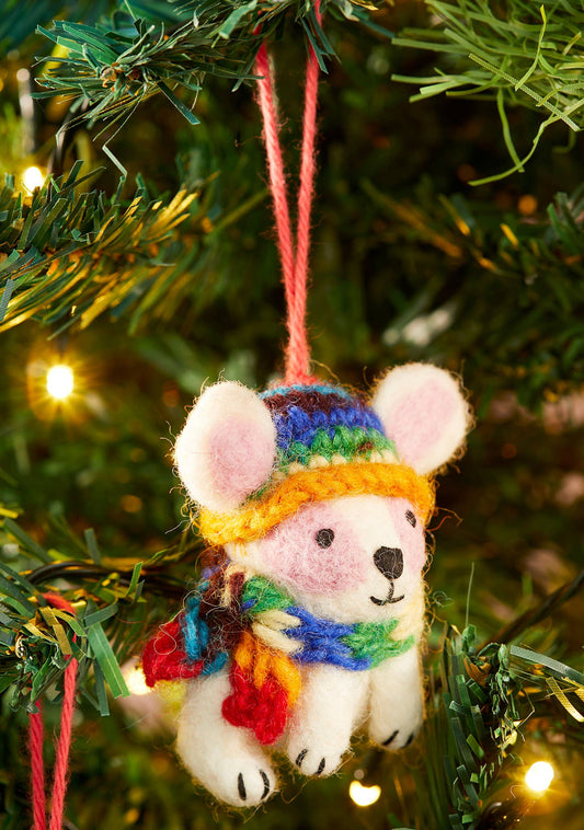 Christmas Felt rabbit hanging