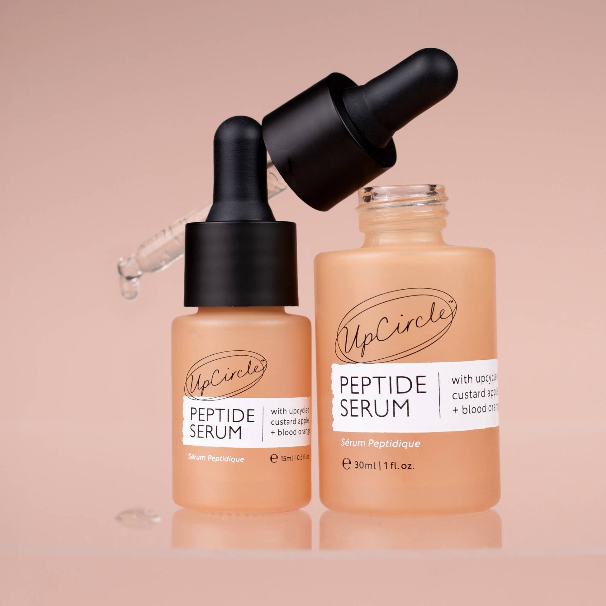 UpCircle peptide serum with custard apple & blood orange plus niacinamide and vitamin c to revitalise and restore