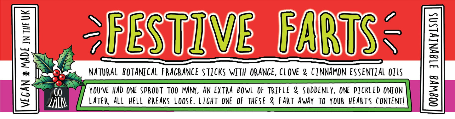 Festive Farts -  Christmas Funny Smells Fragrance Sticks 