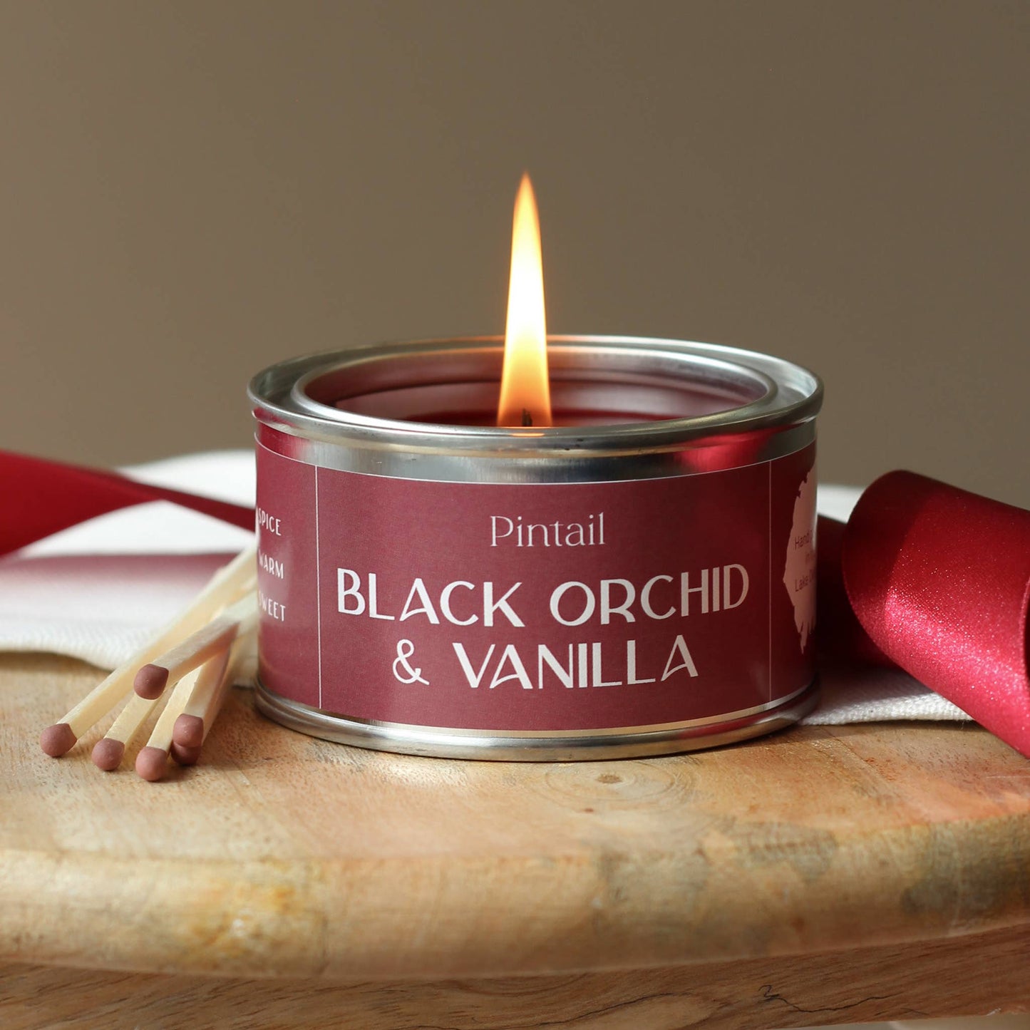 Black Orchid and Vanilla Paint Pot Candles | Small Candles