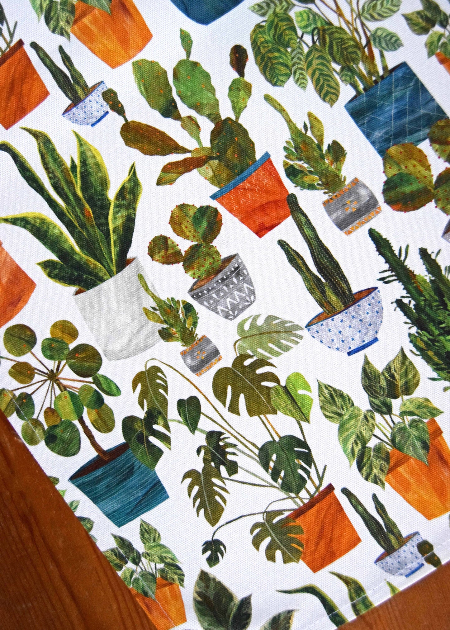 Houseplants Tea Towel / Cotton Dish Towel / Kitchen Towel