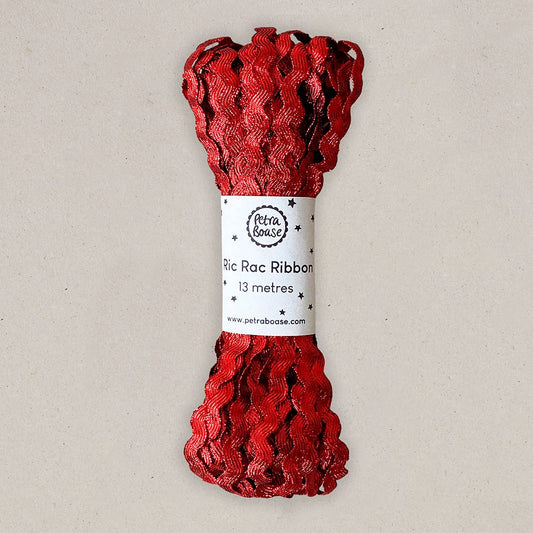 Ric Rac Ribbon 13m  - Ruby Red