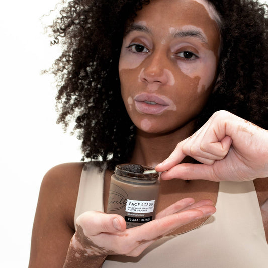 Face Scrub with Coffee + Rosehip [Floral] Vegan Exfoliator