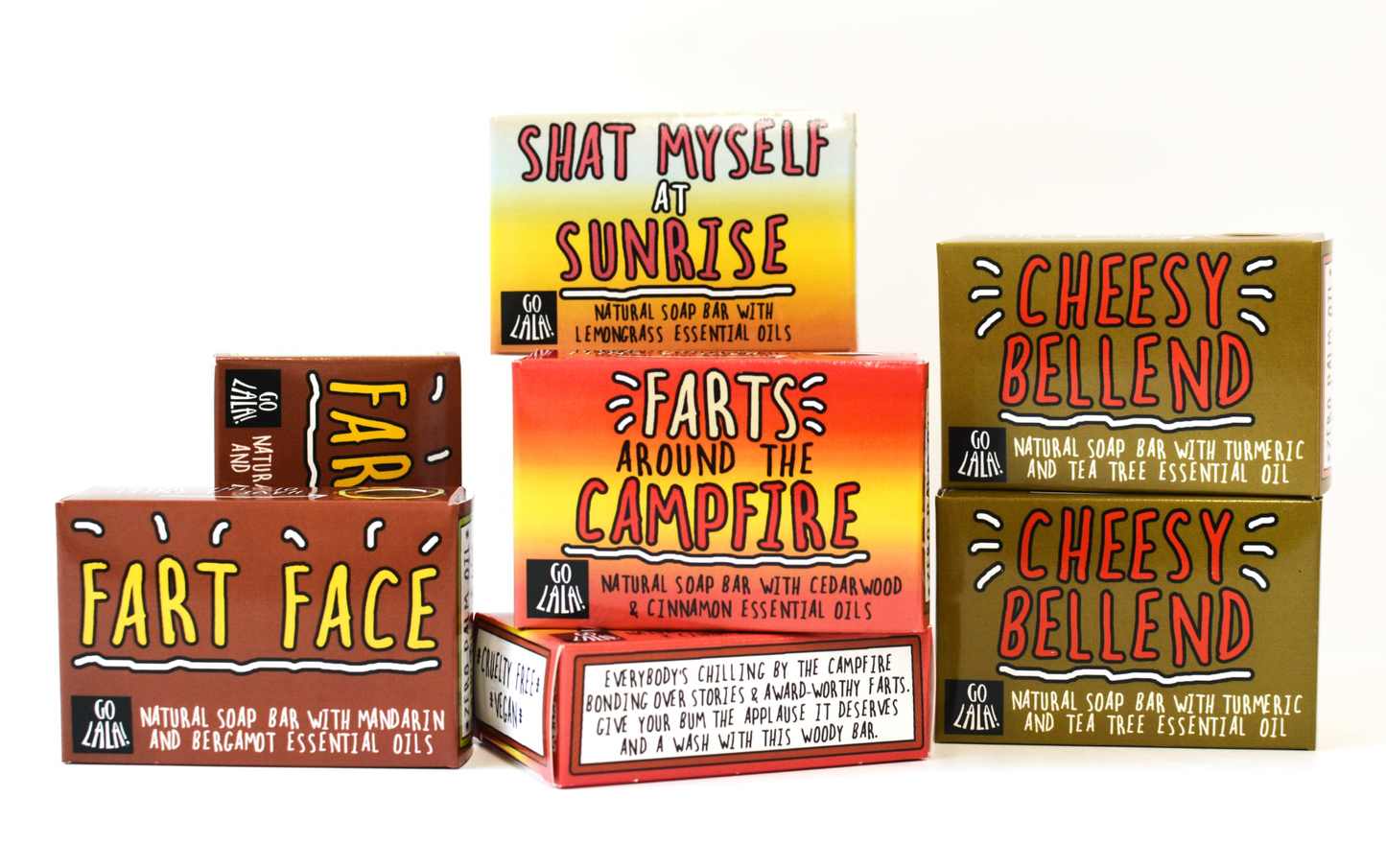 Farts around Campfire - Soap Cedarwood  Funny Gift 