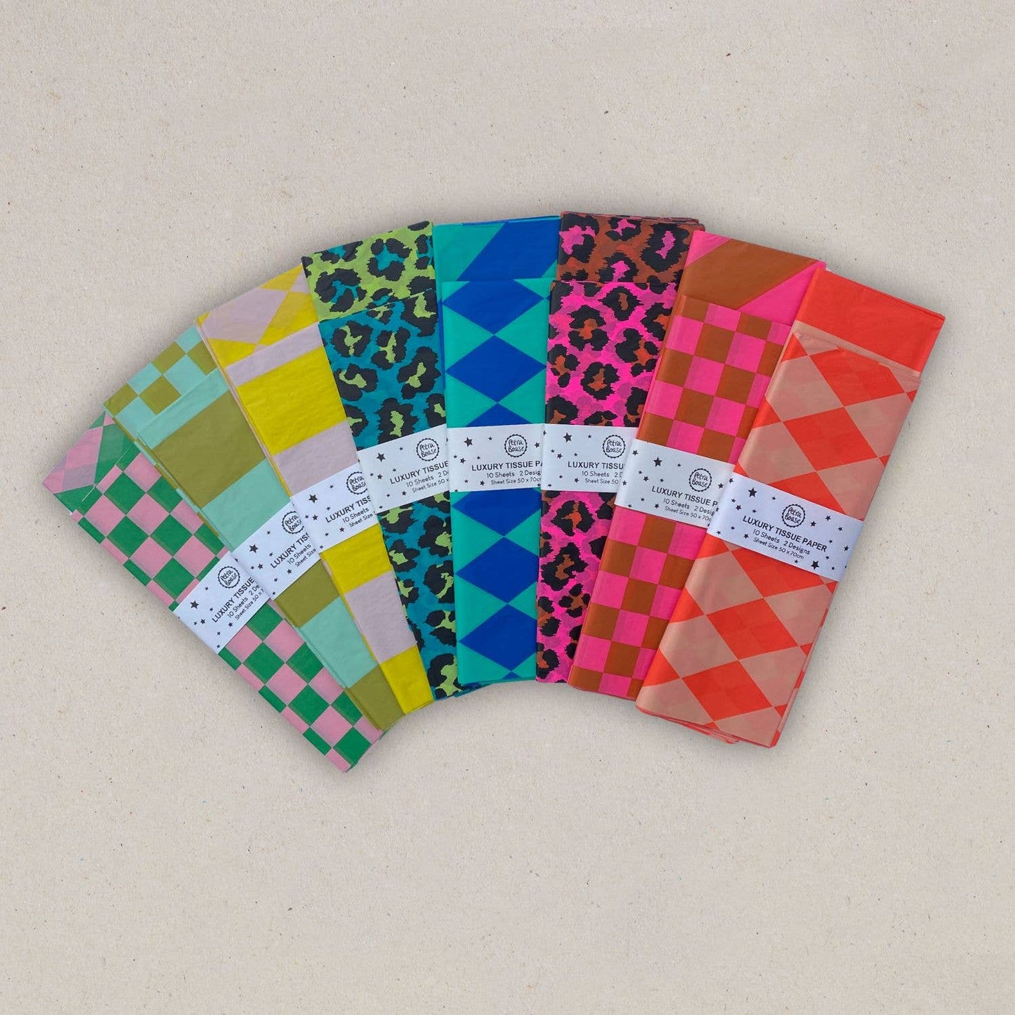 Tissue Paper  Leopard - Apple & Jade