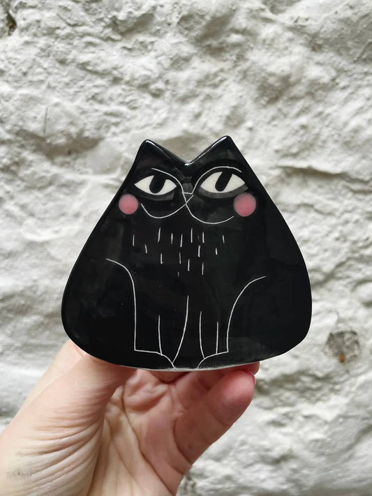 CHONKY CAT - ceramic candle holder