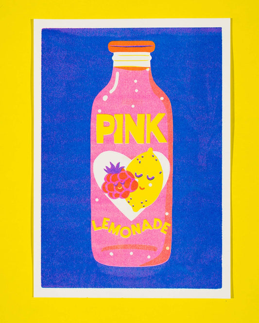 Pink Lemonade Riso Print