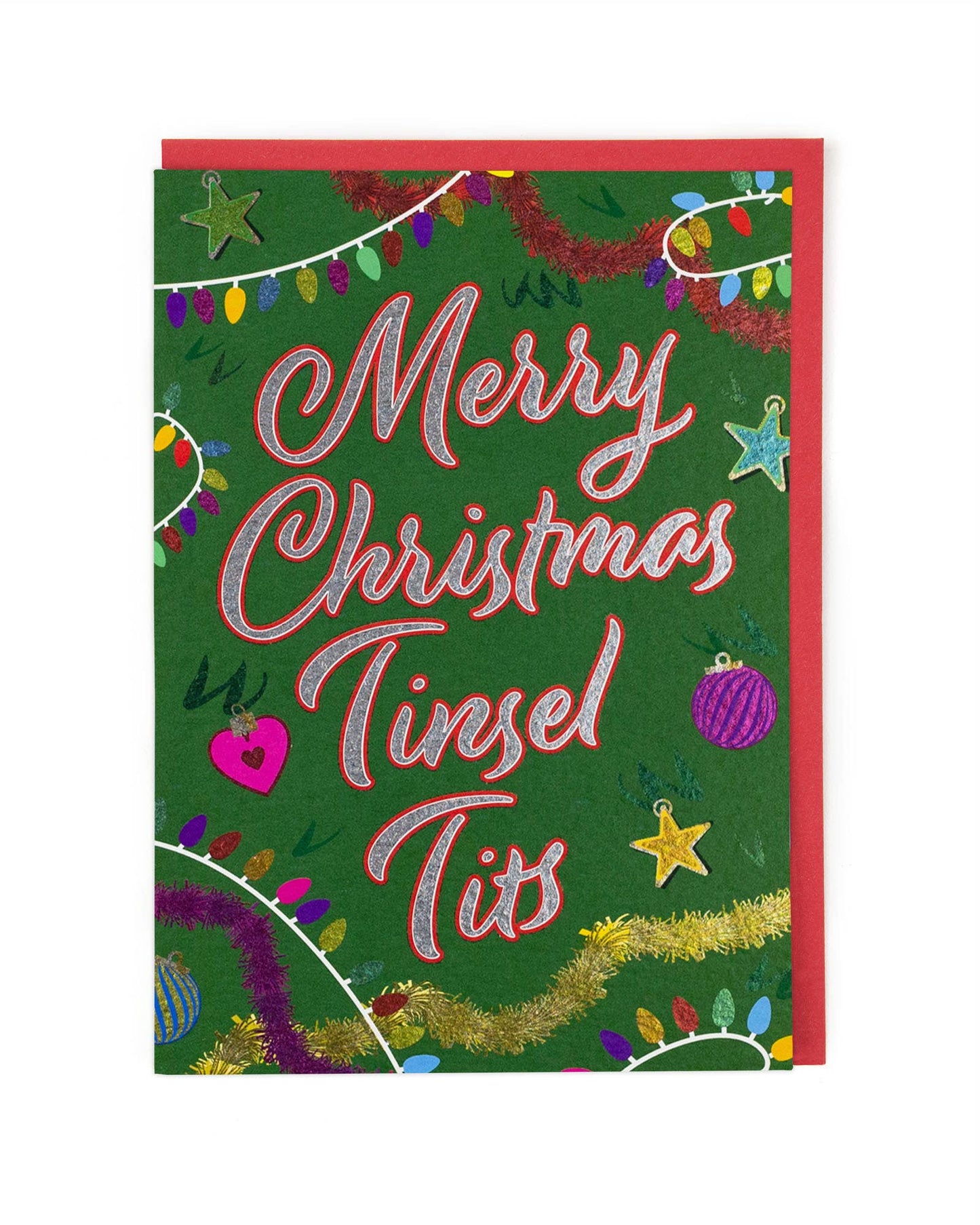 Tinsel Tits Christmas Card