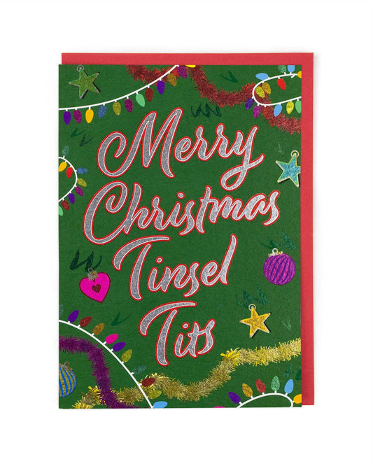 Tinsel Tits Christmas Card