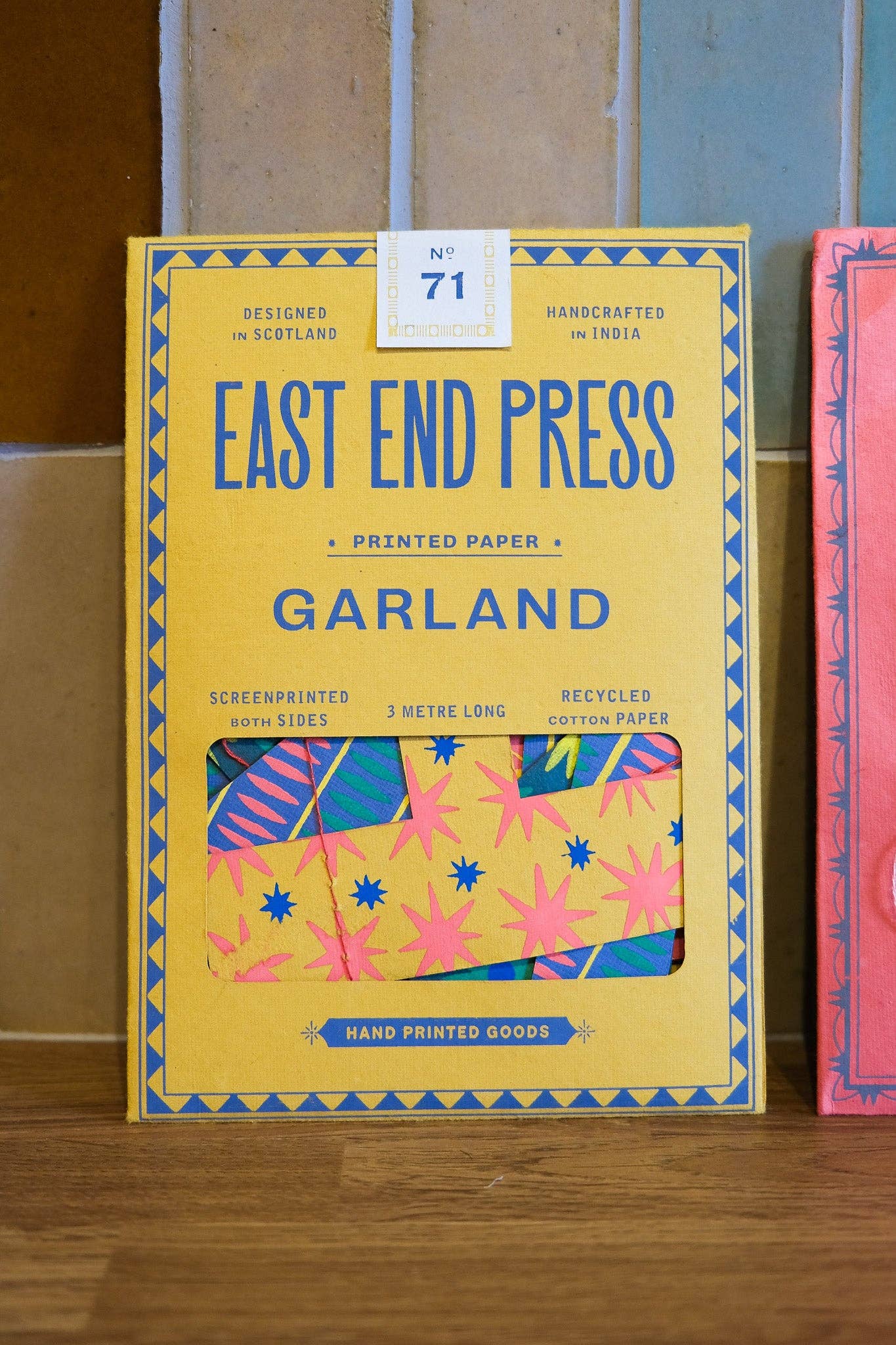 UK/EU: Bright Happy Birthday Sewn Garland